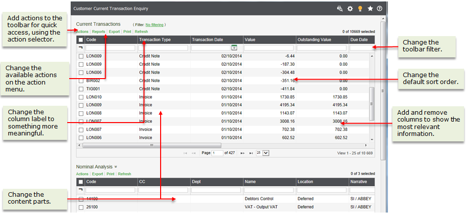 Customising workspaces using the Workspace Designer